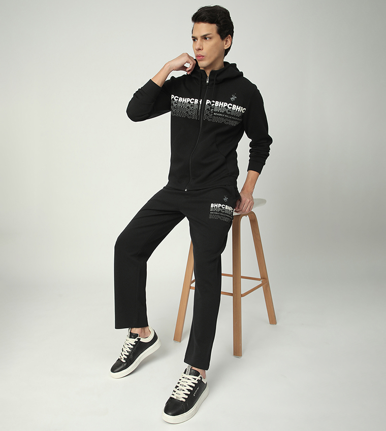 Logo Printed Drawstring Waist Sweatpants