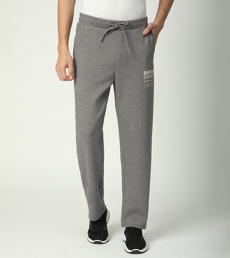 Logo Printed Drawstring Waist Sweatpants