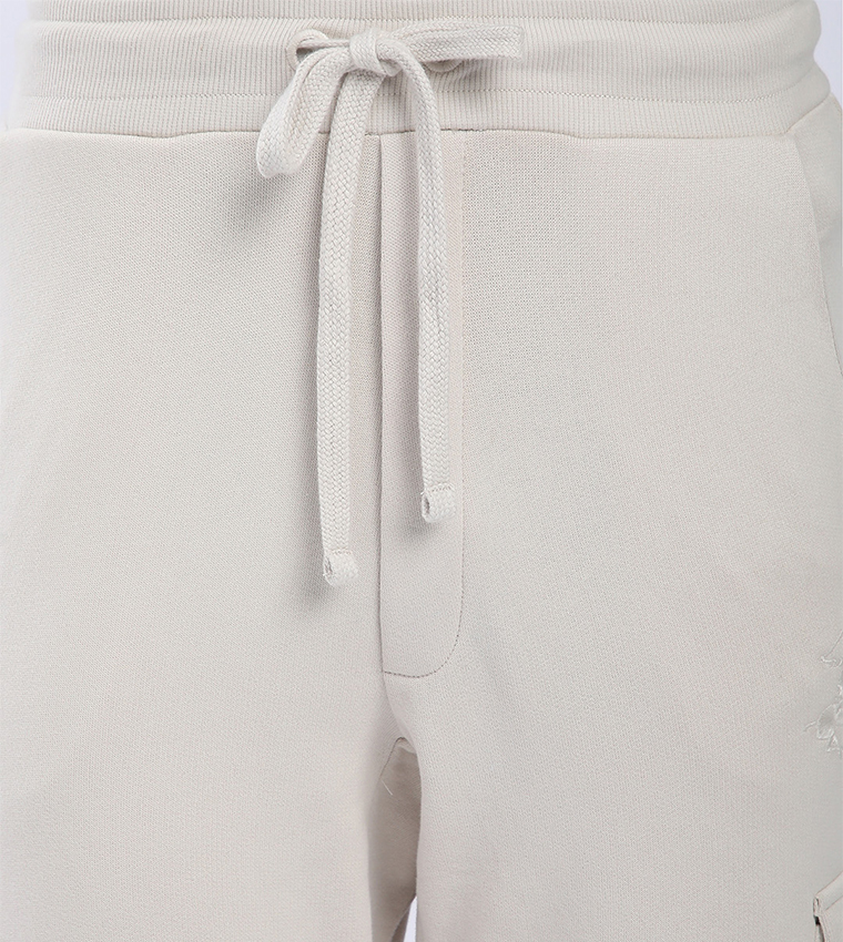 Drawstring Waist Cargo Joggers