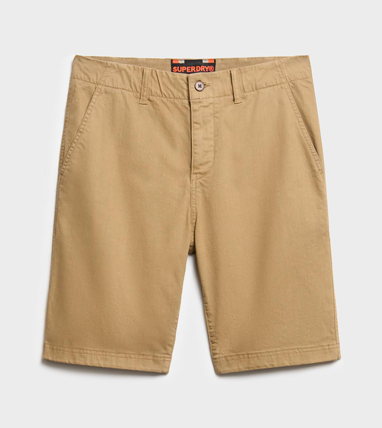 Vintage Button-Closure Chino Shorts