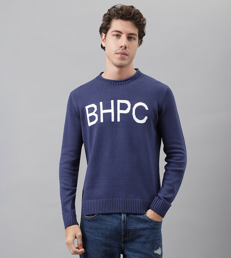 Logo Knitted Long Sleeves Sweater