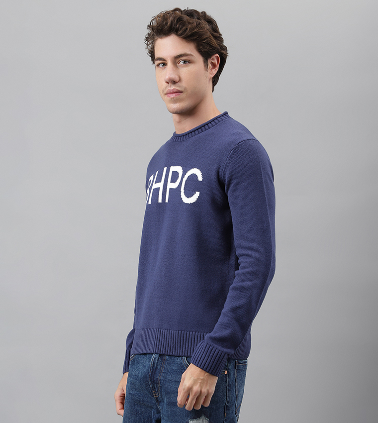 Logo Knitted Long Sleeves Sweater