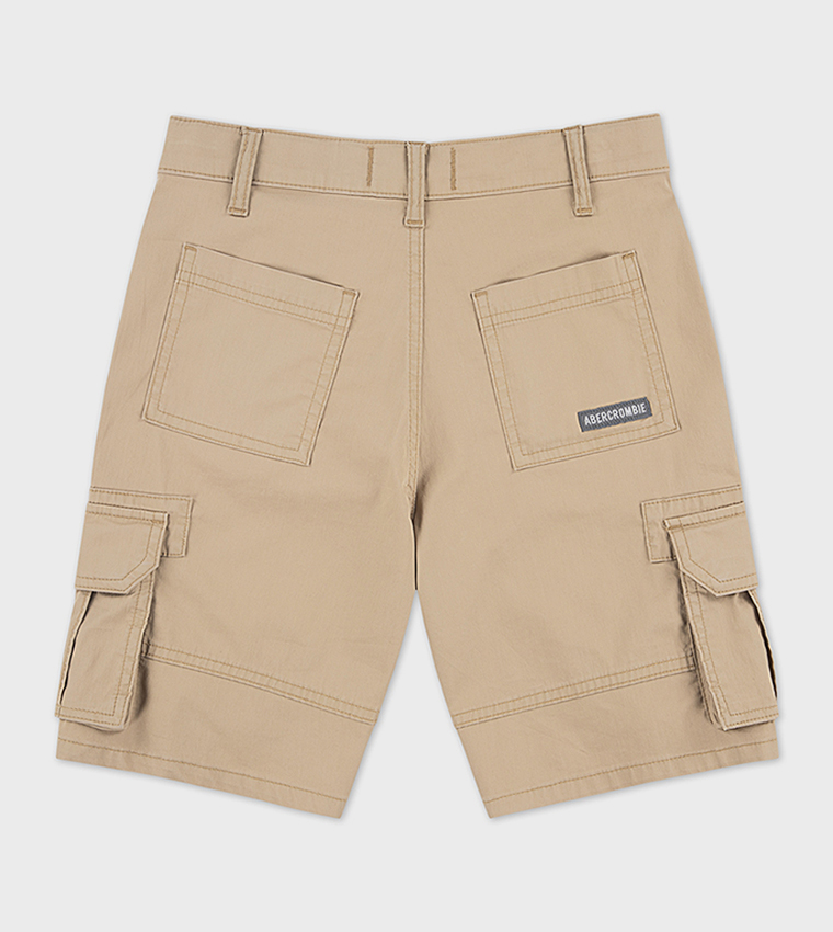 Solid  Baggy Cargo Shorts