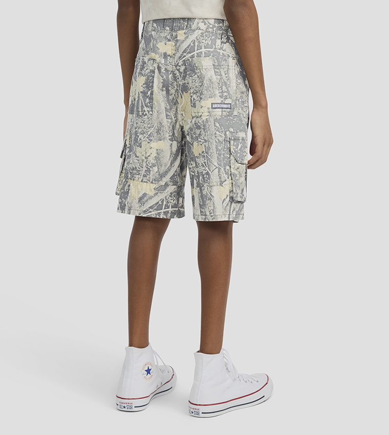 Printed Baggy Cargo Shorts
