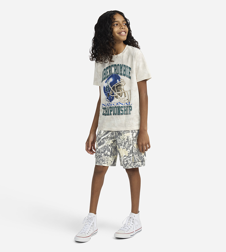 Printed Baggy Cargo Shorts