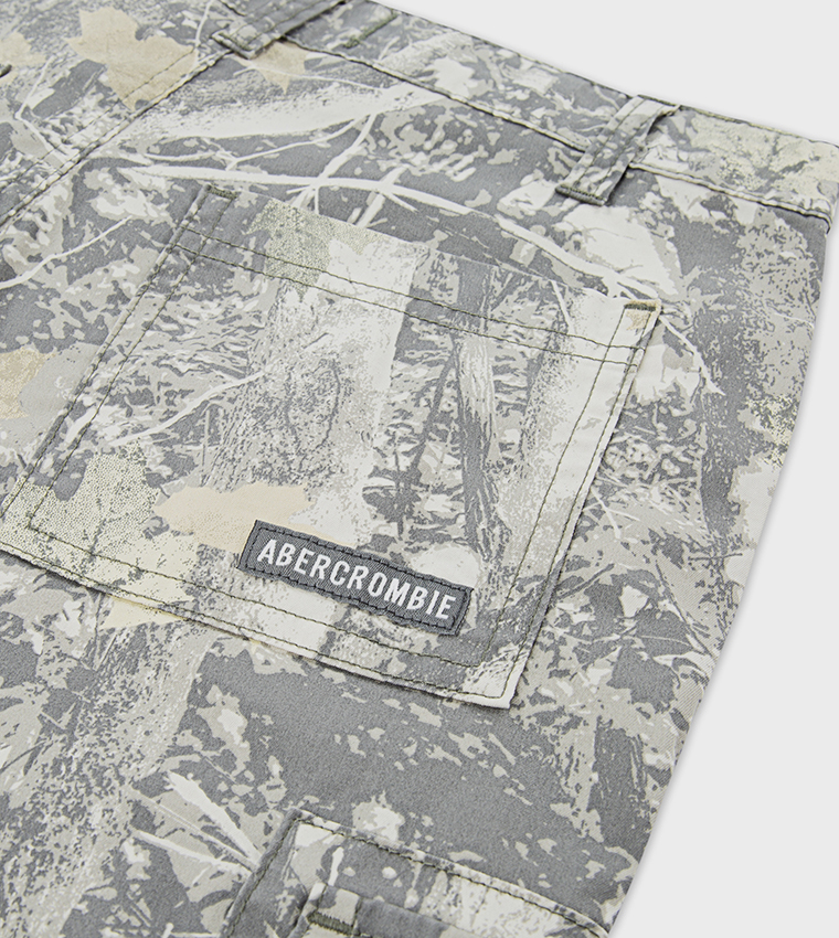 Printed Baggy Cargo Shorts