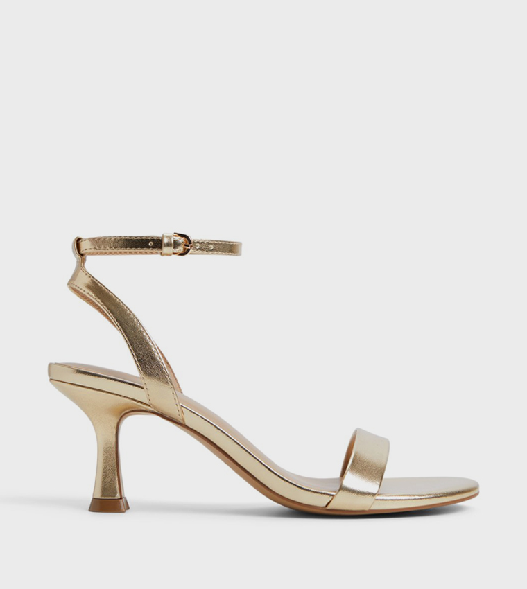 MADELYYN Metallic  Heeled Sandals