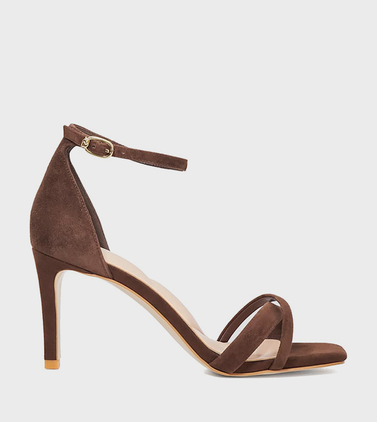 MADRINA Ankle Strap Heeled Sandals