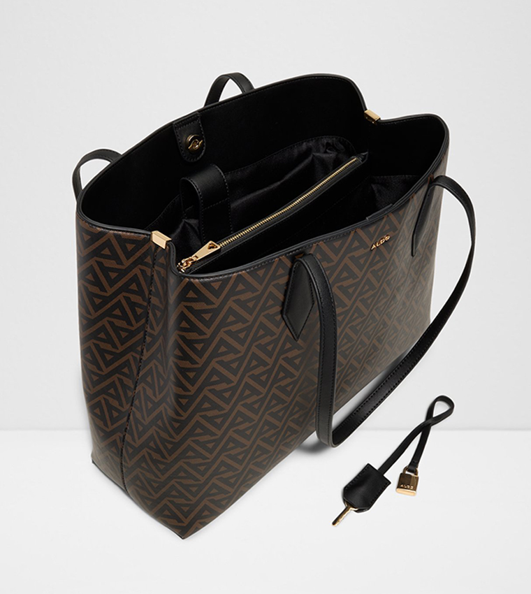 MAELA Logo Patterned Tote Bag