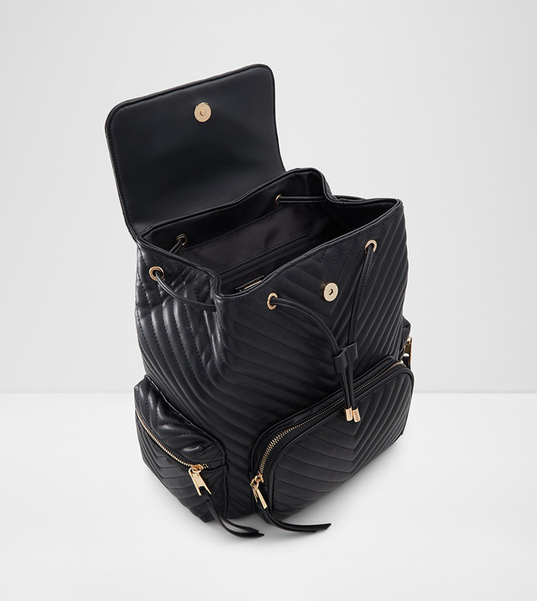 MAELLE Quilted Snap Closure Backpack