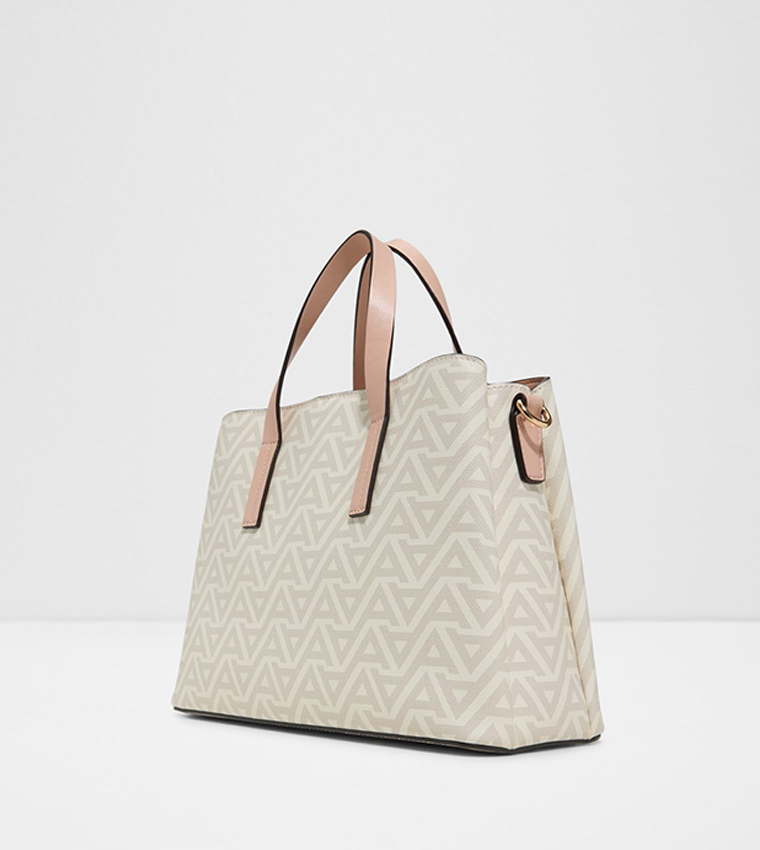 MAELLIA Monogram Patterned Satchel Bag