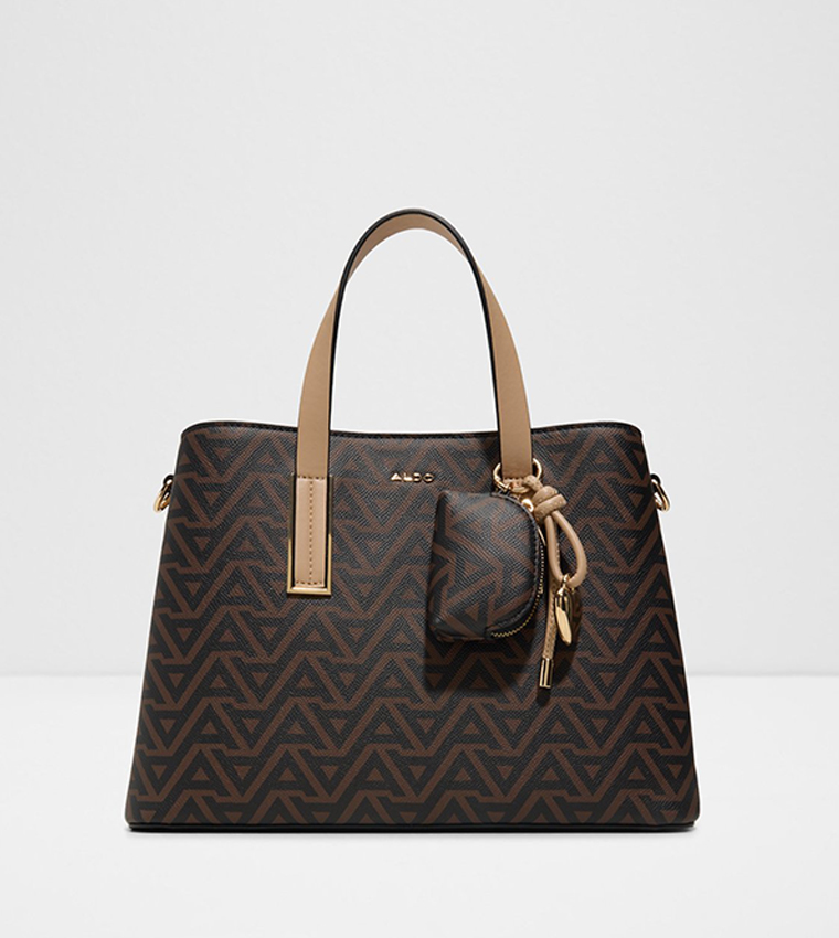 MAELLIA Monogram Patterned Satchel Bag