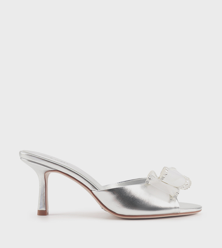 MAGDALENA Bow Detail Heeled Sandals