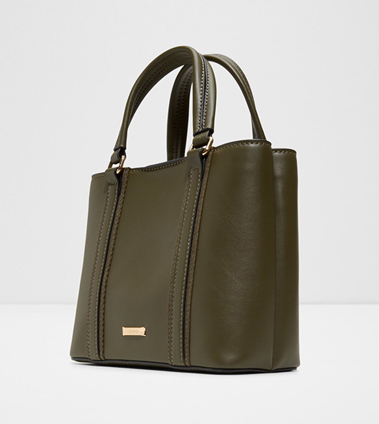MALEAH Buckle Detail Satchel Bag