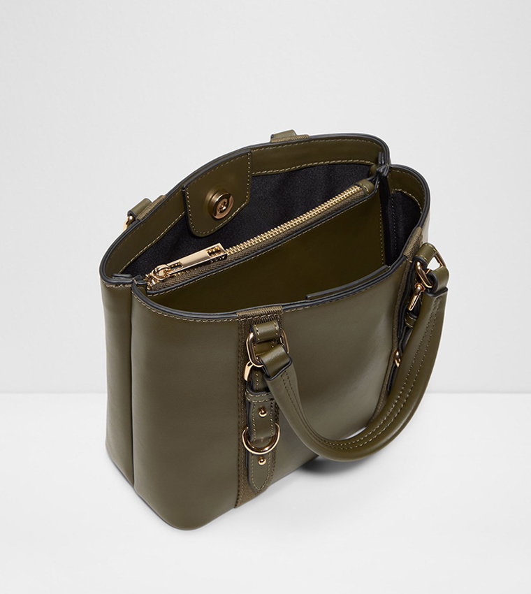 MALEAH Buckle Detail Satchel Bag