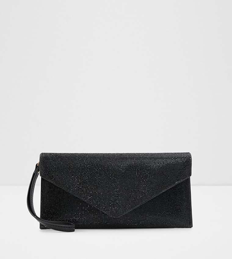 Aldo black clutch bag deals