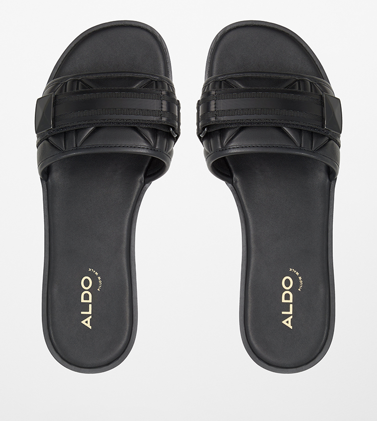 MANA Quilted Slide Sandals
