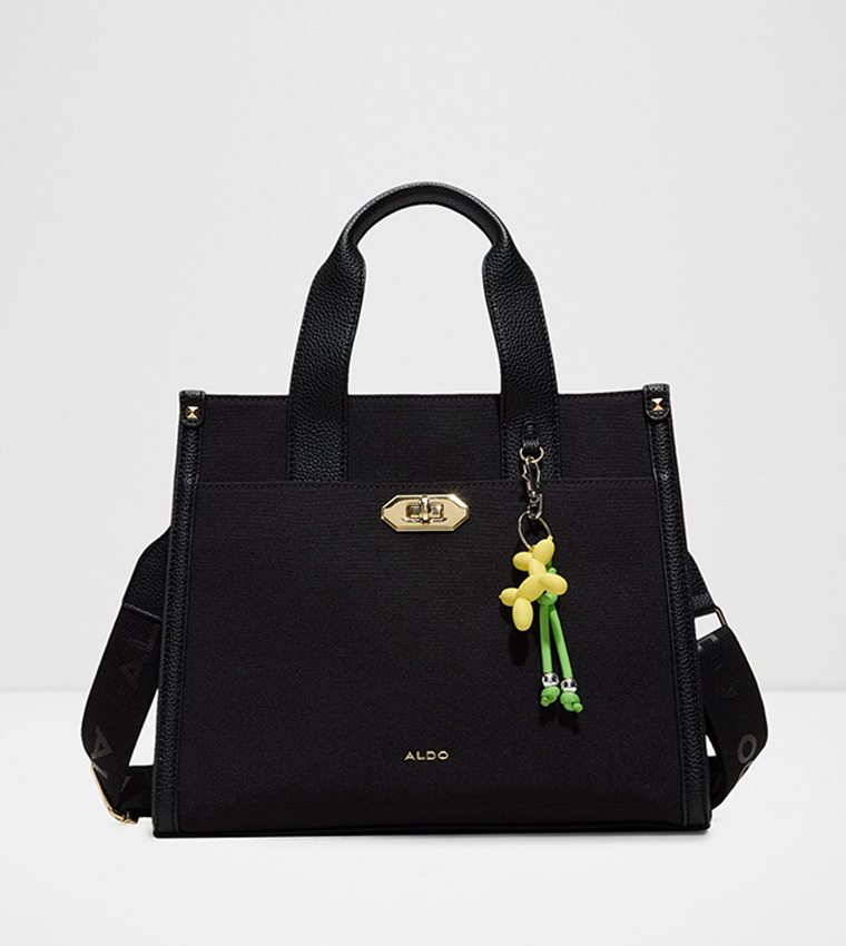 MANALENDAR Textured Satchel Bag