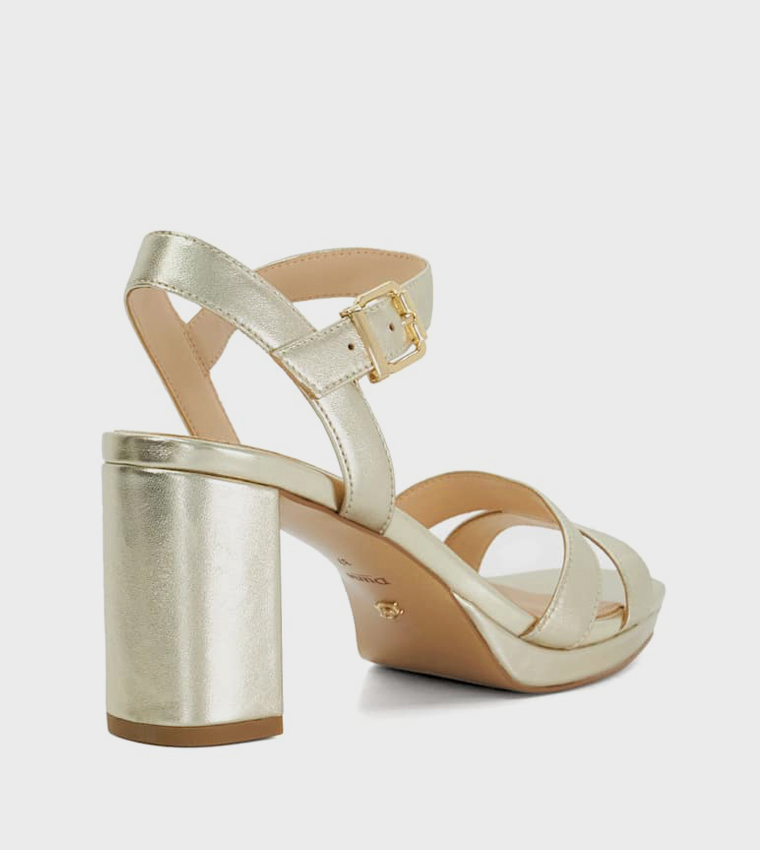 MANIFESTING Textured Platform Heel Sandals