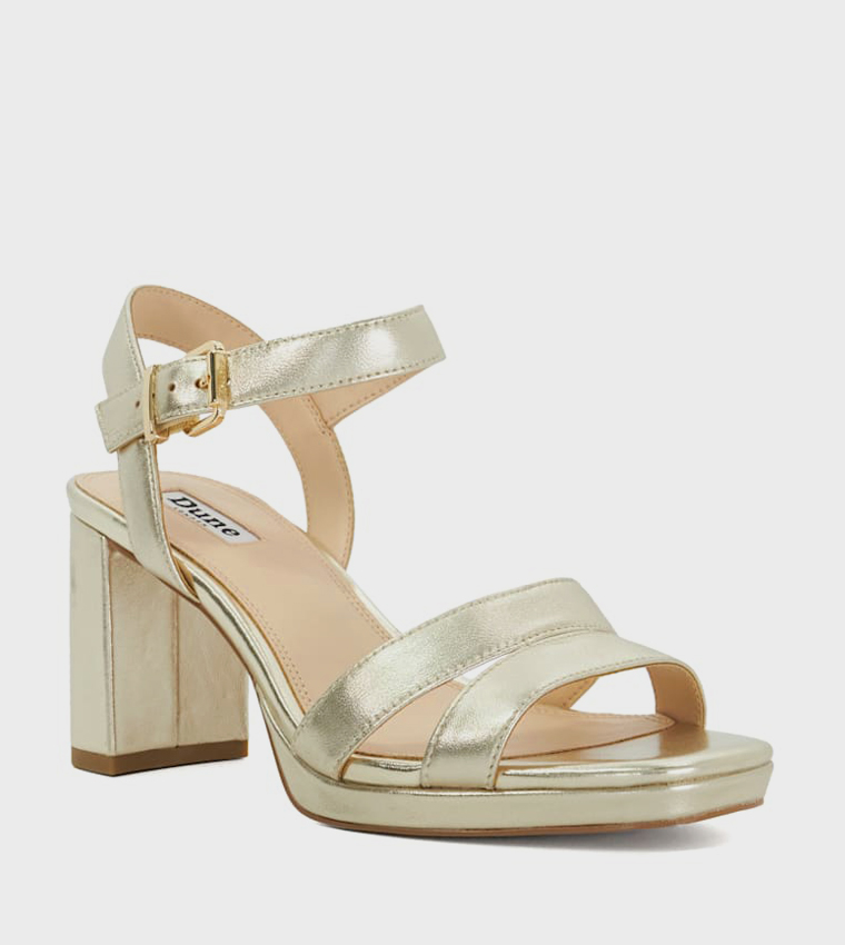 MANIFESTING Textured Platform Heel Sandals