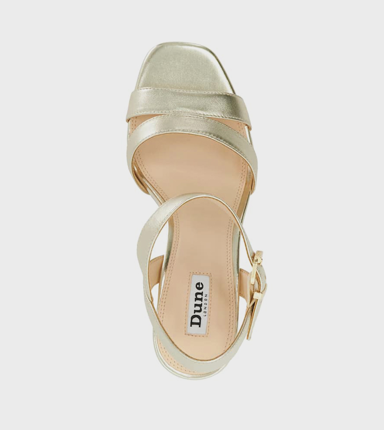 MANIFESTING Textured Platform Heel Sandals