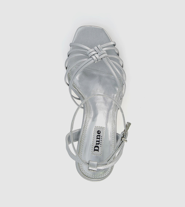 Dune silver sandals sale hot sale