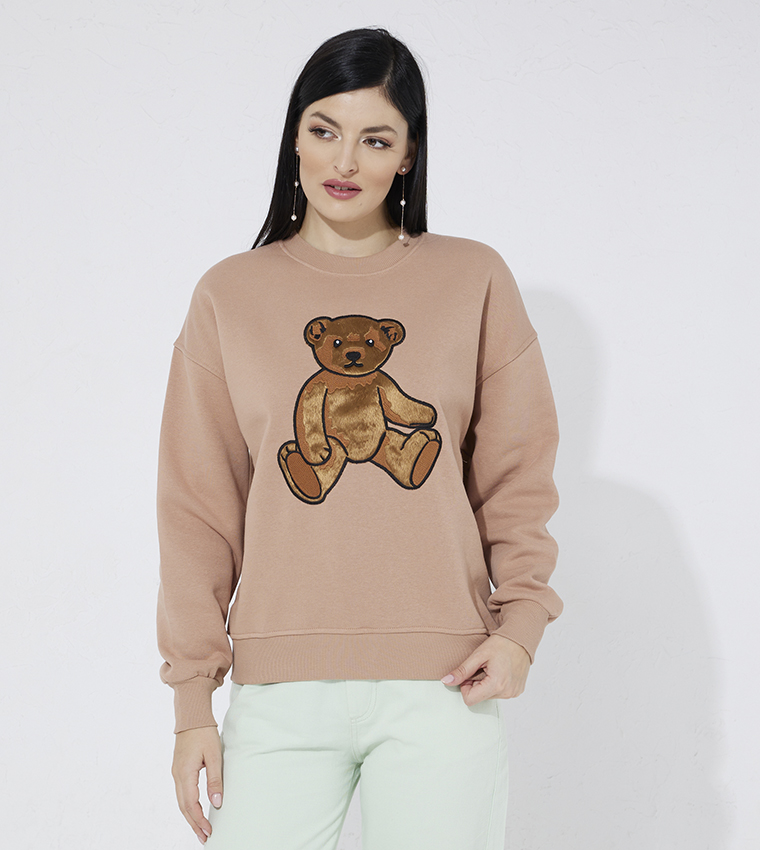 Embroidered Long Sleeves Sweatshirt