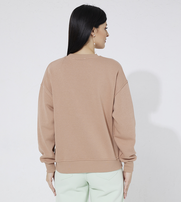 Embroidered Long Sleeves Sweatshirt