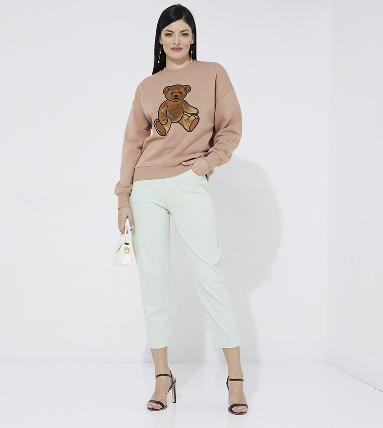Embroidered Long Sleeves Sweatshirt