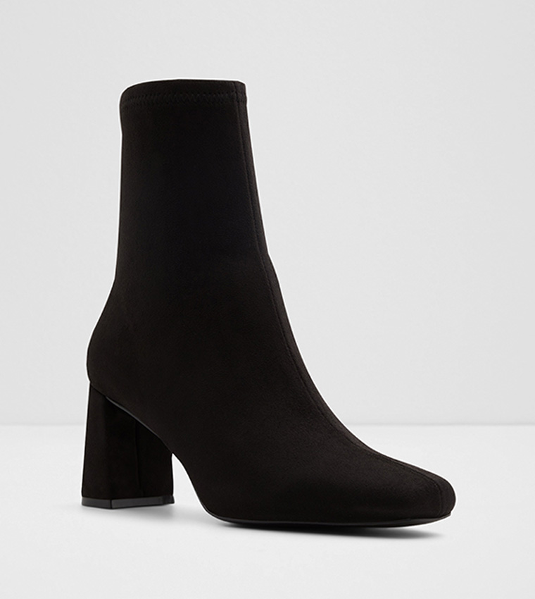 Marcella Square Toe Heeled Boots-Flex Collections 