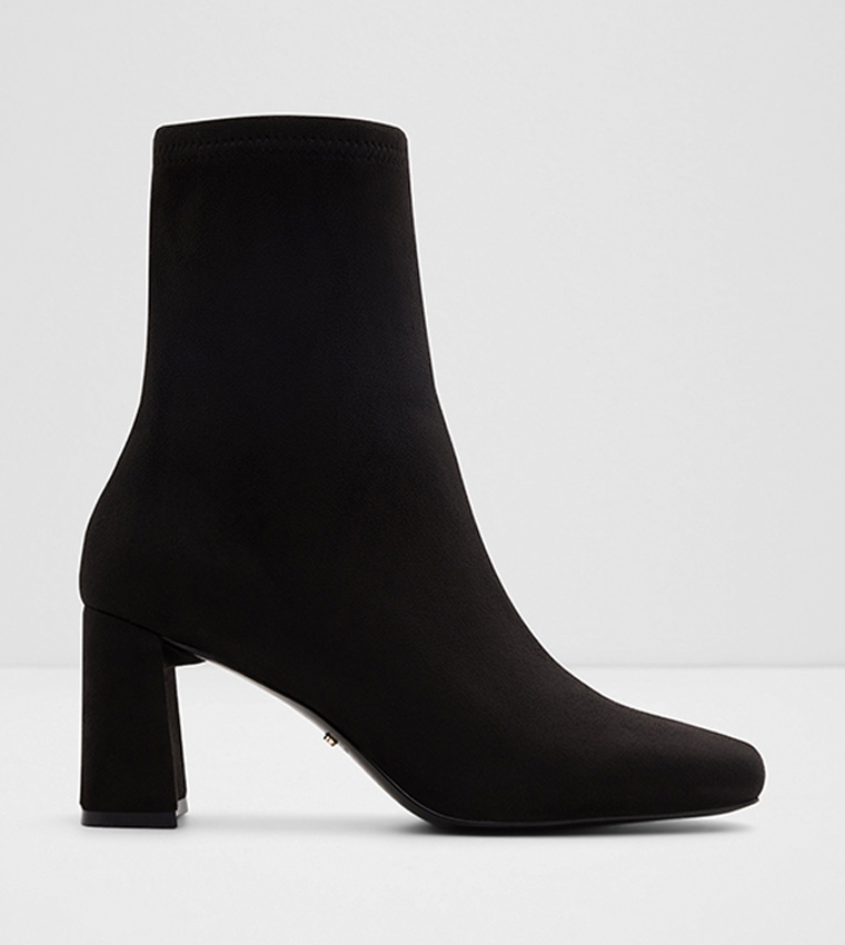 Marcella Square Toe Heeled Boots-Flex Collections 
