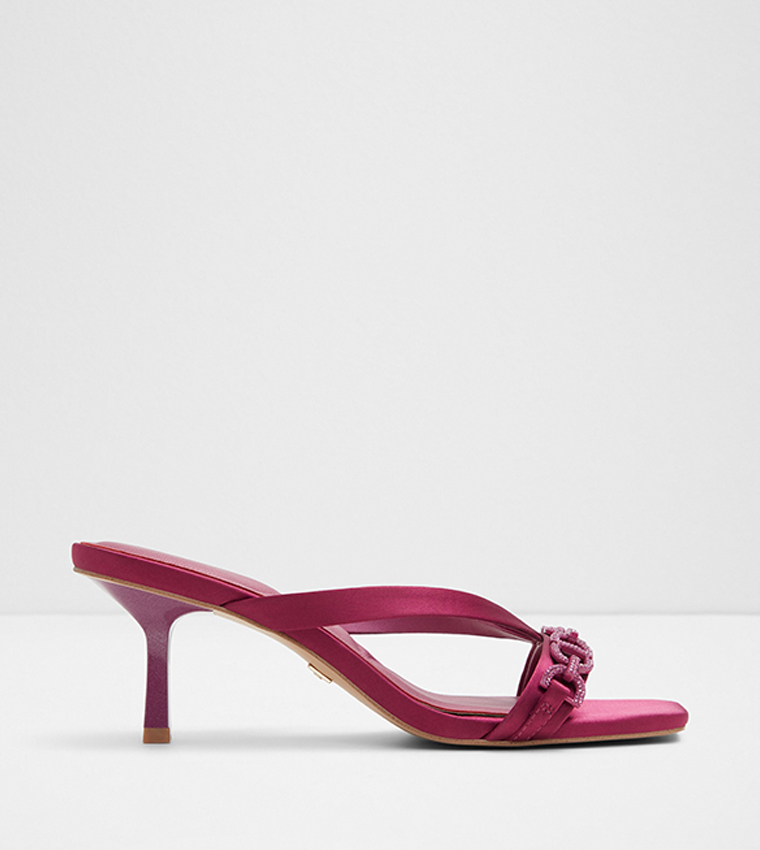 Buy Aldo MARCELLINE Embellished Heel Sandals In Pink 6thStreet Bahrain