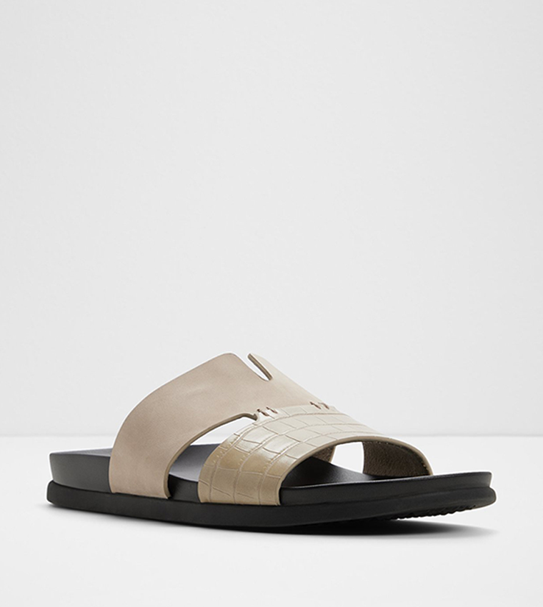 MARCELO Croc Textured Open Toe Sandals