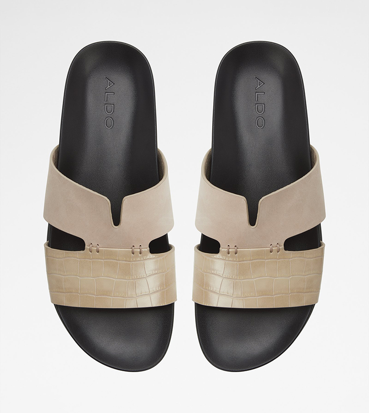 MARCELO Croc Textured Open Toe Sandals