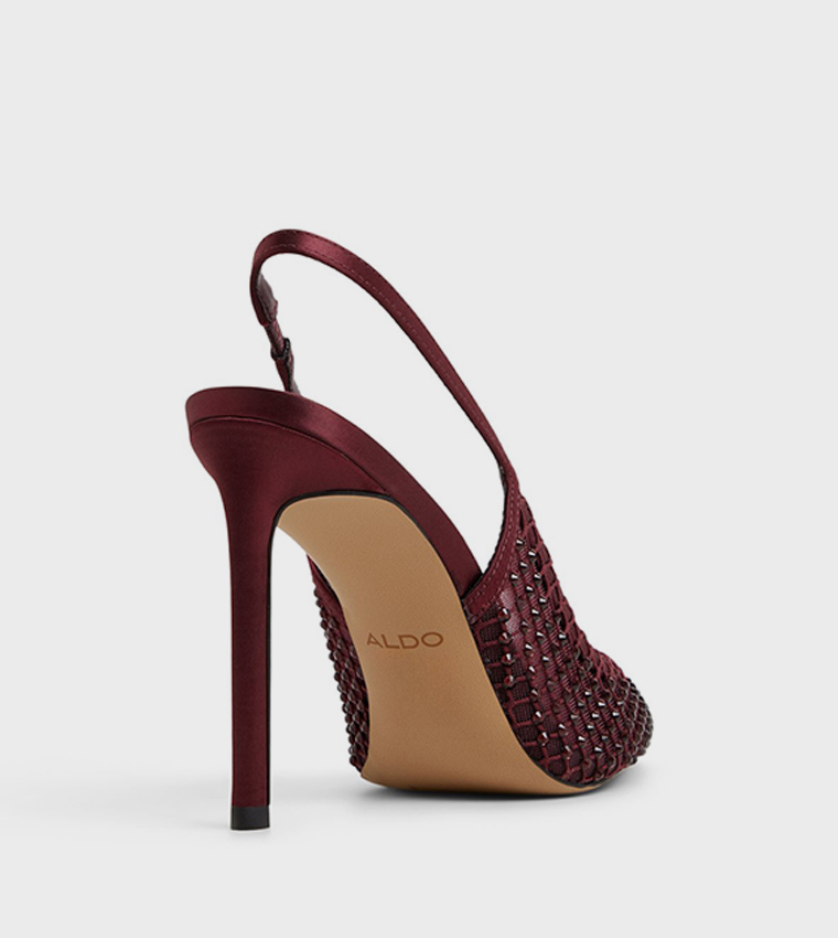 MARCIANA Embellished Mesh Slingback Pumps