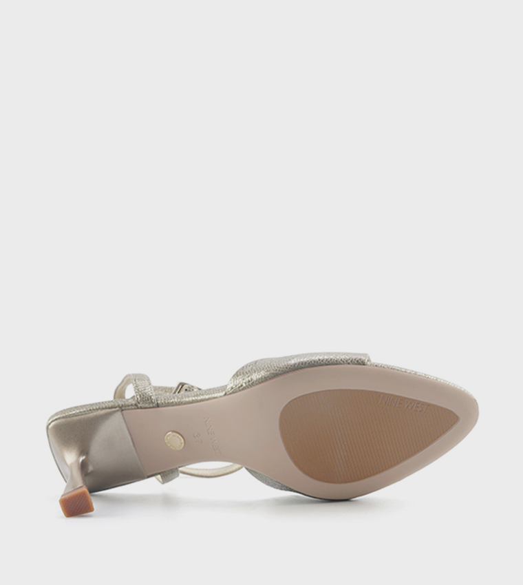 MARIA Croc Textured Heeled Sandals