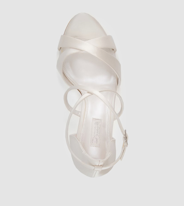 Maribel Satin Cross Strap Heel