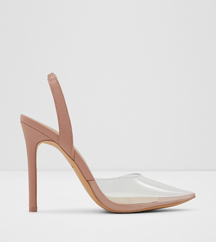 Open toe top slingback shoes