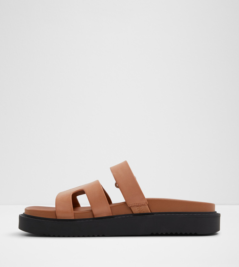 Buy Aldo MARIELLA Open Toe Flat Sandals In Brown 6thStreet Oman