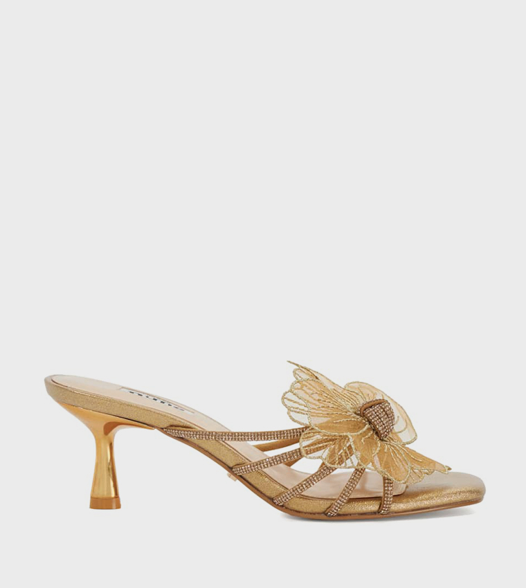 MARSEE Appliqued Heeled Sandals