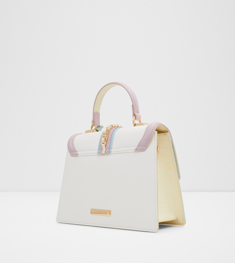 MARTISSA Contrast Trim Top Handle Bag