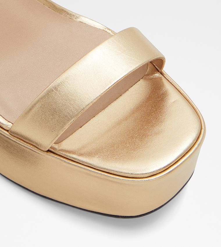 Buy Aldo MATYLDA Ankle Strap Platform Sandals In CHAMPAGNE