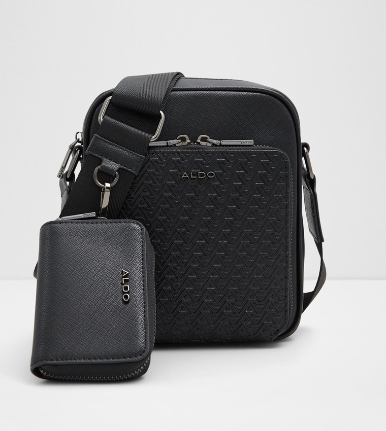 Buy Aldo MAXIMILIAN Monogram Reporter Bag With Coin Pouch In Black 6thStreet UAE