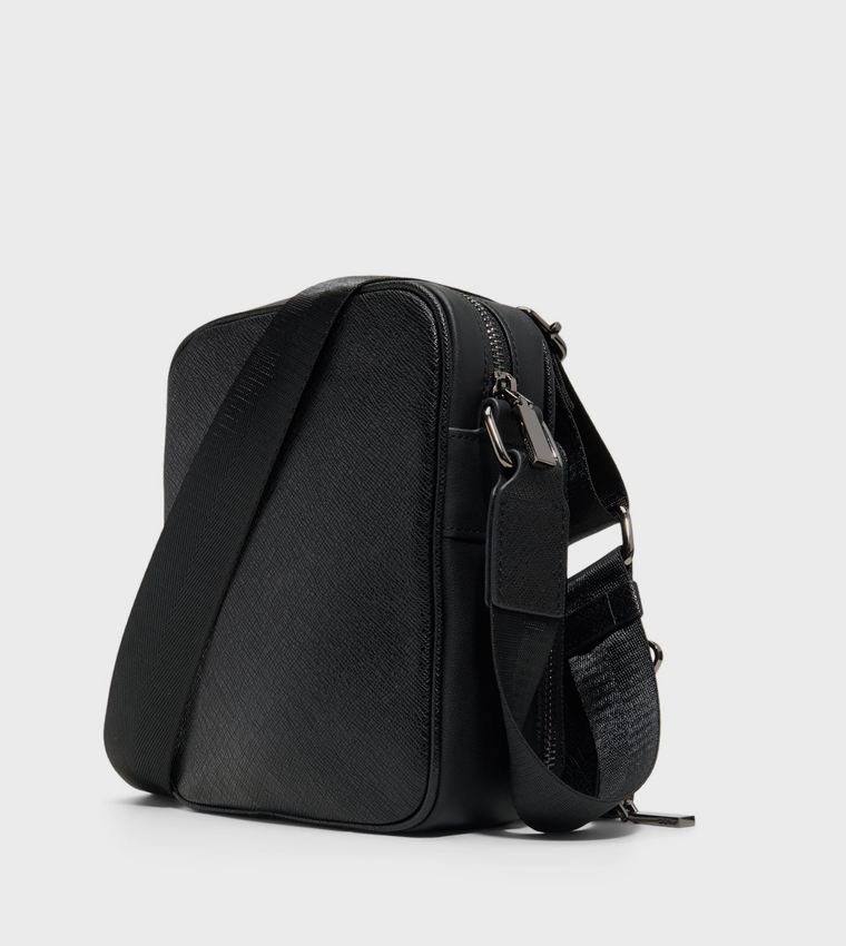 MAXIMILIAN Textured Reporter Bag with Coin Pouch