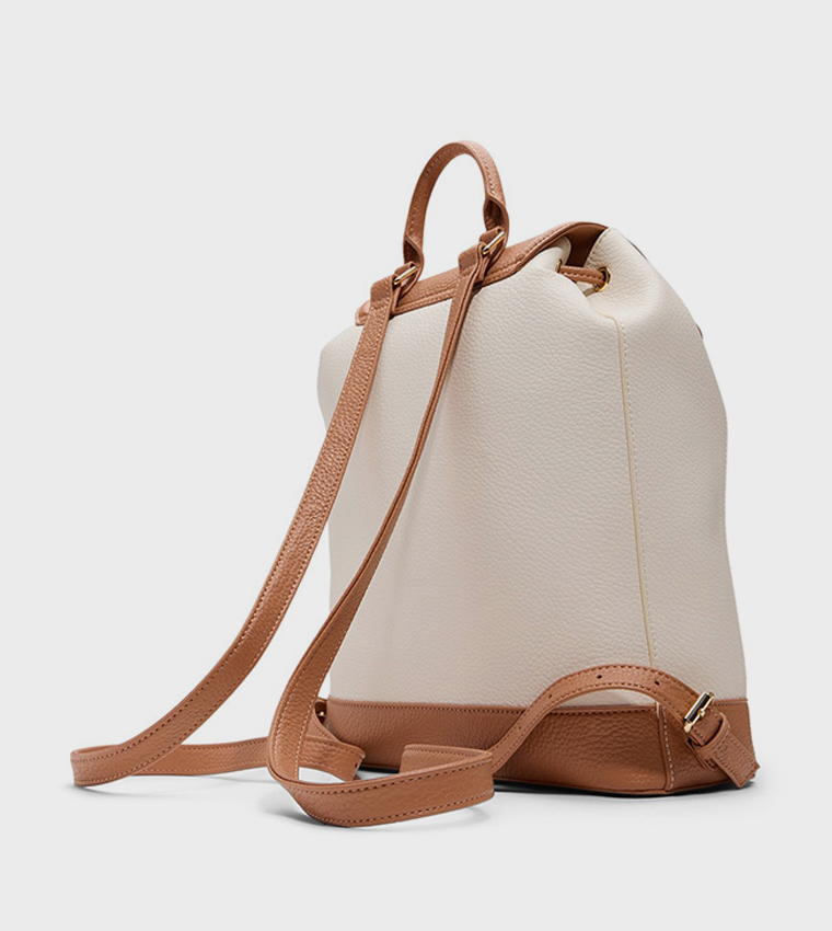 MAZE Color Block Drawstring Backpack