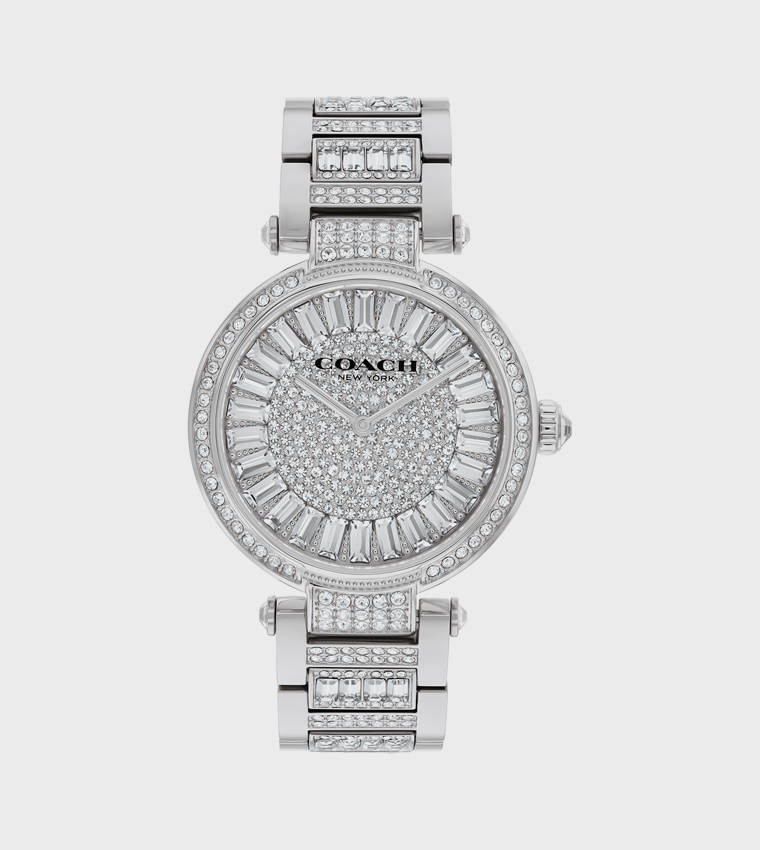Silver Dial Stainless Steel Analog Watch