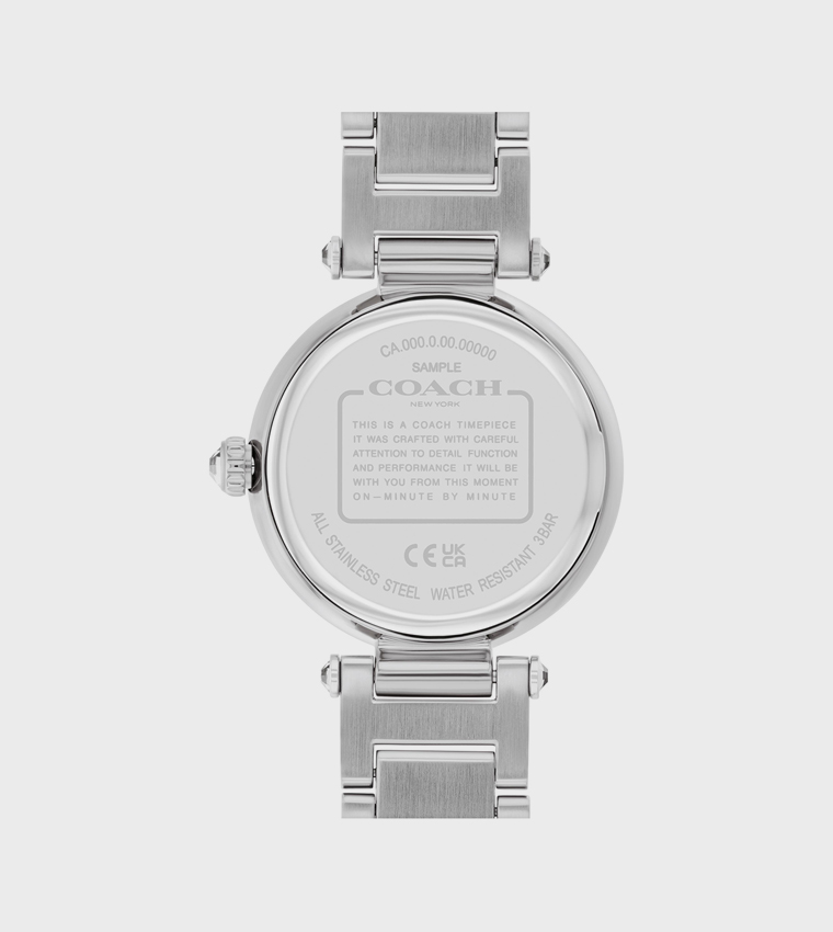 Silver Dial Stainless Steel Analog Watch