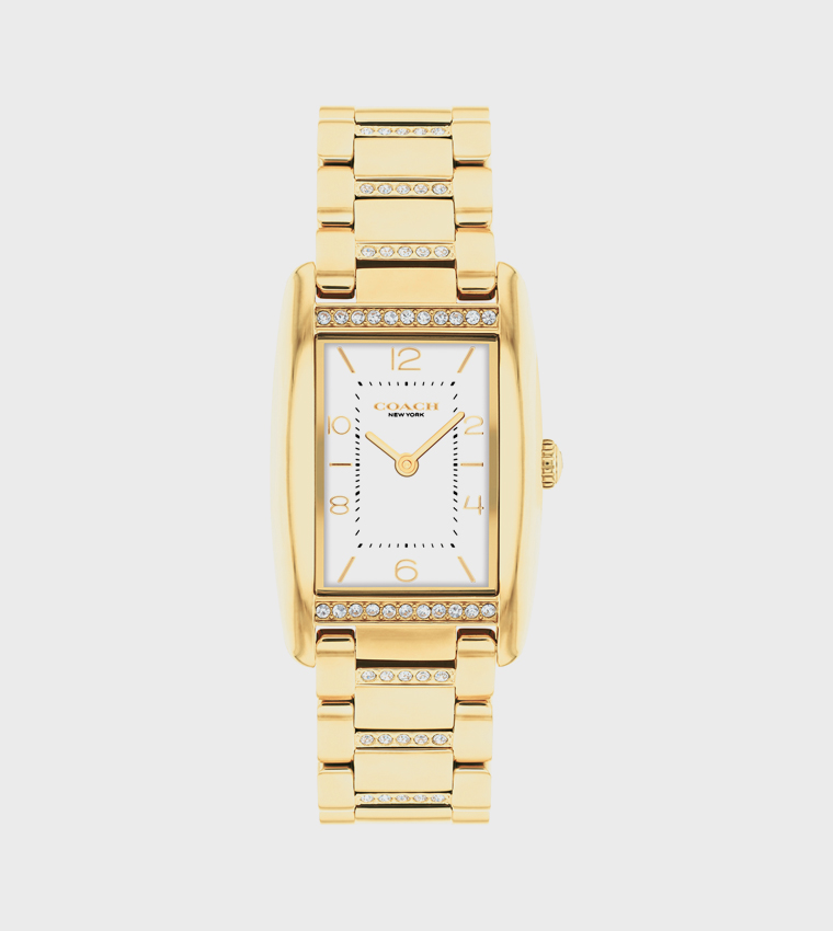White Dial Steel Analog Watch