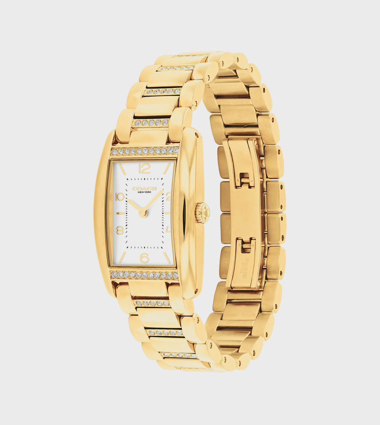 White Dial Steel Analog Watch