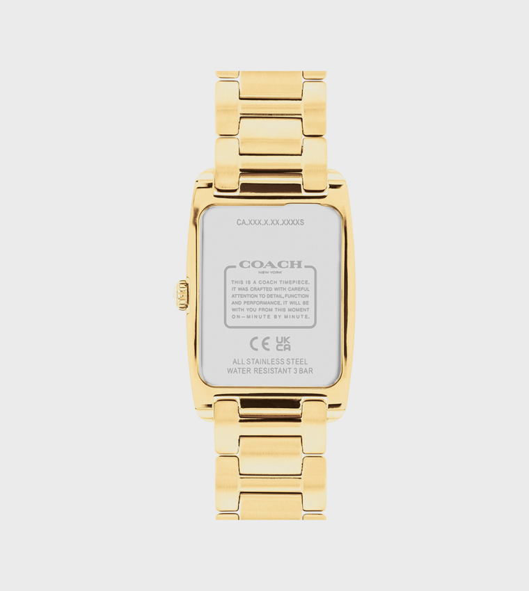White Dial Steel Analog Watch
